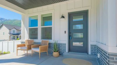 Modern Concrete Porch!